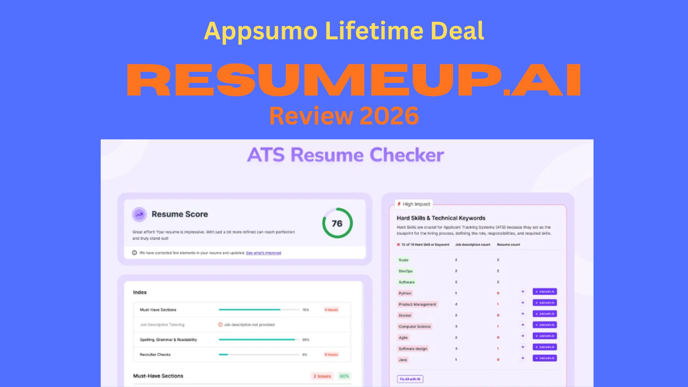 Honest ResumeUp.AI Review 2026