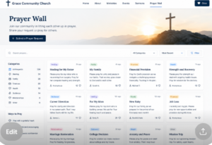 Interactive Prayer Wall